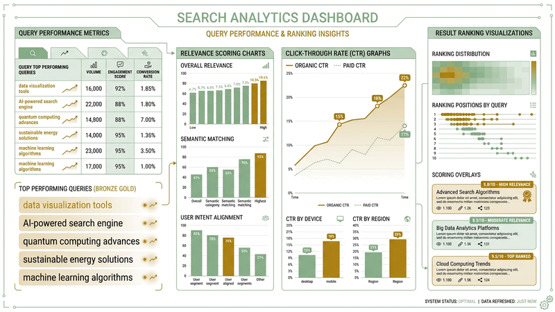 Semantic search hybrid scoring visualization