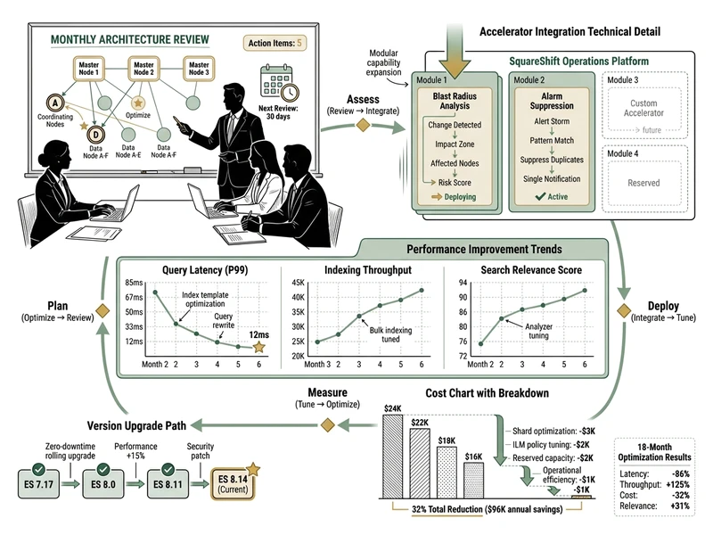 Continuous optimization: architecture reviews, accelerator deployment, cost reduction, and performance tuning