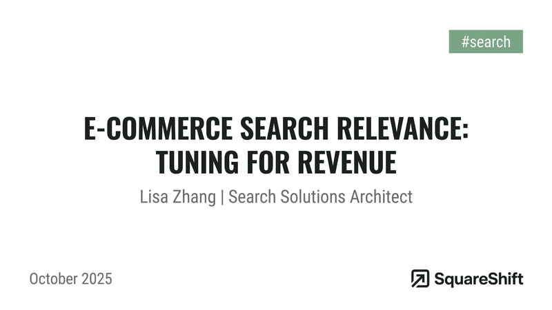 Semantic search implementation patterns webinar